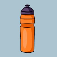 sports-water-bottle-convenient-water-bottle-for-sports-activities-cartoon-style-vector